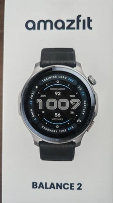 Умные часы Amazfit 47 мм Balance 2 AMOLED двухдиапазонный аккумулятор GPS 21 день (черный) - Изображение 1 из 2