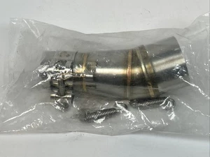Motorcycle Exhaust Mid Link Pipe For KAWASAKI NINJA 250 250R 300 2008-2017 New - Picture 1 of 7