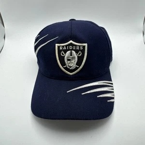 Cappello berretto vintage Annco Raiders Los Angeles Oakland Las Vegas Raiders righe blu - Foto 1 di 6