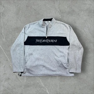 Yves Saint Laurent Spellout Quarter Zip Fleece XXL - Picture 1 of 7