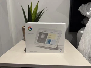 Google Nest Hub 2nd Generation Smart Display Chalk - Afbeelding 1 van 4