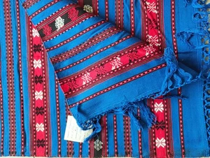 1969 Guatemala Handwoven Textile Table Runner Jalapa Tisama Cotton Dated VTG - Picture 1 of 13