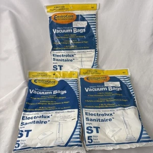 3 EnviroCare ELECTROLUX Sanitaire Vacuum Bags Style ST 5 Pack 15 total bags 161 - Picture 1 of 3