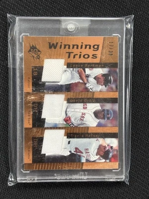 2007 SPX WINNING TRIOS LANCE BERKMAN DAVID ORTIZ TRAVIS HAFNER JERSEY #17/30  - Image 1 of 2