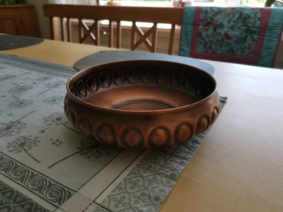 Kupferschale Massiv,  8cm Hoch 23 Durchmesser. Die Hersteller Dahlmann Exclusiv - Bild 1 von 3