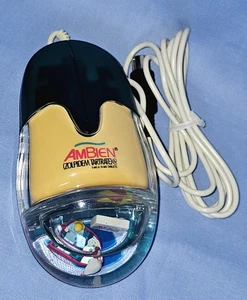 Aqua AMBIEN Wired Computer Mouse Drug Rep Pharmaceutical Promo RARE Collectible - Picture 1 of 7