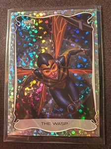 2022 Upper Deck Marvel Masterpieces The Wasp SMALL DOTS HOLOFOIL INSERT 7 SP
