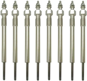 Glow Plugs 6.6L DURAMAX LB7 2001-2005 Diesel Fast Start Set of 8 Chevy GMC 2500 - Picture 1 of 2