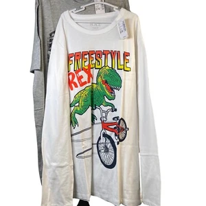 2 Pack The Childrens Place Graphic Tees T-Shirts Boys Dinosaurs Size XL 14 NWT - Picture 1 of 8