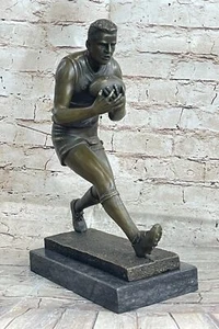 Australian Rugby Player Genuine Bronze Sculpture Statue Clearance Sale Art Decor - Picture 1 of 10