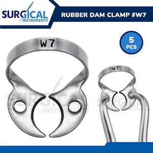 5 Pcs Endodontic Rubber Dam Clamps #W7 Set Stainless Steel German Grade - Bild 1 von 8