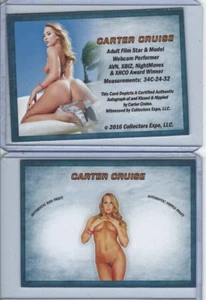 Tarjeta coleccionable Carter Cruise Film Star sin firmar Collector's Expo - Imagen 1 de 1