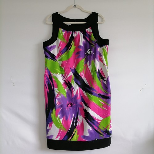 Abito donna multicolore Alyx senza maniche cuciture laterali floreale colorato a tubino taglia 16