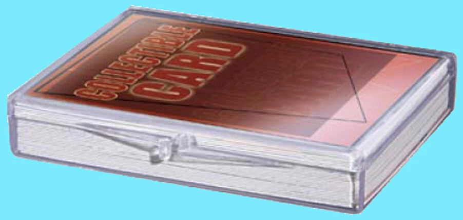 1 ULTRA PRO 25 COUNT HINGED CARD STORAGE BOX Case Holder Sports Trading Clear - Image 1 of 1