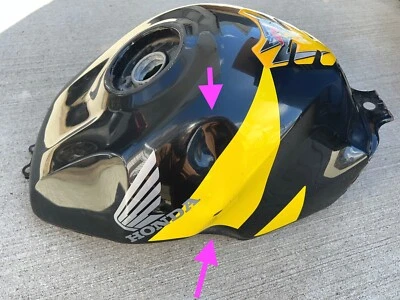 Honda CBR929 cbr 929 RR 929RRR 2000-2001 tanque de gasolina pila de gasolina negro/amarillo Foto 1 de 4