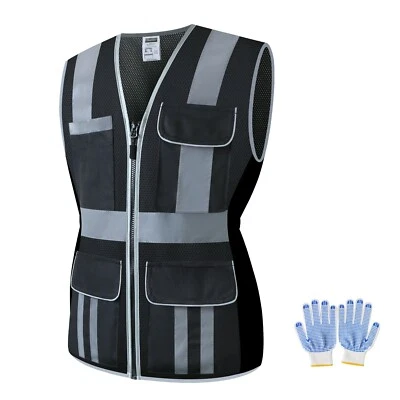 High Visibility Women Safety Vest Reflective Breathable Mesh Work Vest For Lady - Image 1 of 4