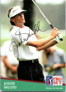 Jodie Mudd autographed golf card (Georgia Southern) 1991 Pro Set #8 ballpoint - Picture 1 of 1