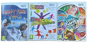 HAPPY FEET 2 + DANCE JUNIORS + HASBRO FAMILY GAME NIGHT 2 - PAQUETE NINTENDO Wii - Imagen 1 de 4
