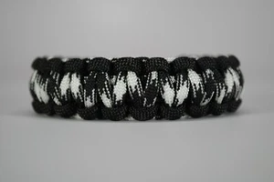 550 Paracord Survival Bracelet Cobra Black/Harmony "Made in the USA" - Picture 1 of 5