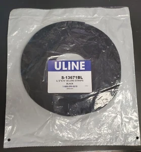 ULINE Velcro Straps 1/2" x 75' Black S-13671BL - Afbeelding 1 van 1