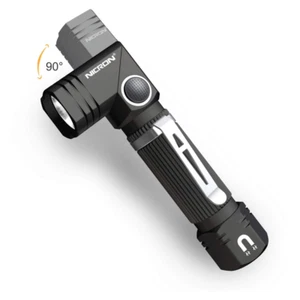 Mini 90 grados NICRON N7 600 lúmenes táctico impermeable led 4 modos linterna - Imagen 1 de 8