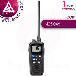 Icom IC-M25EURO Buoyant Slim Ręczne morskie radio VHF│IPX7 Wodoodporne│Czarne - Zdjęcie 1 z 3