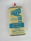 Vintage Advertising Sharp Hair Clipper Handy Oiler Oil Auto Tin Can  775-F