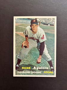 1957 TOPPS  #96  HANK AGUIRRE  RC  NRMT