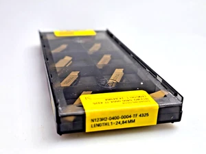 Sandvik Coromant N123H2-0400-0004-TF 4325 Carbide Grooving Inserts (Box of 10) - Picture 1 of 5