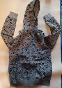 POLO RALPH LAUREN GRIS Talla 7 Niños Con Sudadera con Sudadera con Cremallera y Bolsillos Completos - Imagen 1 de 2