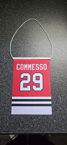 Drew Commesso Chicago Blackhawks 8x5.5 Inch Banner Flag - Picture 1 of 1