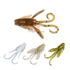 12pcs Yoshikawa Craw Baby Soft Plastic Lures 1.5" Carp Fishing Shrimp Baits