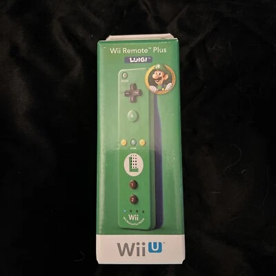 Nintendo Wii Motion Plus Green Luigi Edition Controller Wii U Remote SEALED MINT - Image 1 of 4