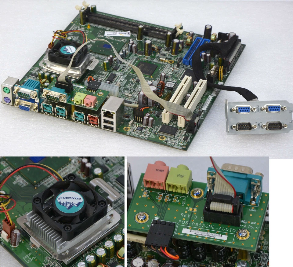BOARD MAINBOARD FSC FUJITSU POS-D855GME REV 3.3 INKL.CPU 1500MHz+AUDIO FSC19 - Image 1 of 1