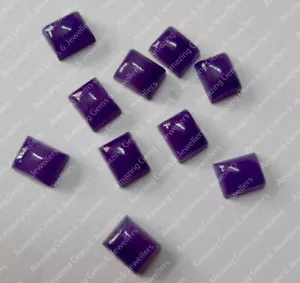 Natural Purple Jade 10x14mm To 20x25mm Rectangle Cabochon Loose Gemstone - Picture 1 of 6