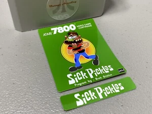 Etiqueta de juego de repuesto Sick Pickles (para Atari 7800) - Imagen 1 de 1