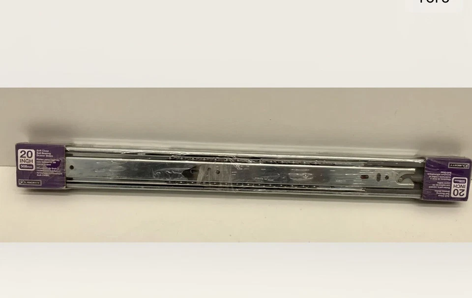 932005 20" Soft Close Ball Bearing Full Extension Drawer Slides Set of 2