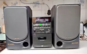 Aiwa LX-7 HiFi Plus 2 x40w 6 Ohm Black Speakers 3 Way Bass Reflex Speaker System - Picture 1 of 12