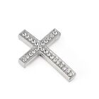 Rubyca 10pcs Cross Sideway Metal Connector Bead Diy Shamballa Bracelet Silver...
