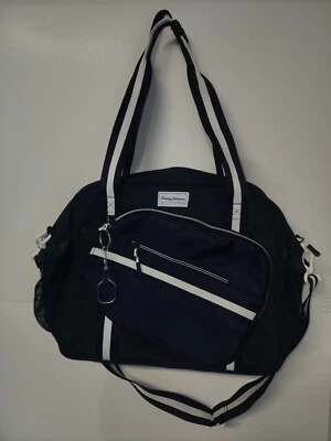 Bolso de Mano Tommy Bahama Pickleball Azul Marino Blanco Rayas Bolsillo y Bolsillo para Botella Foto 1 de 4