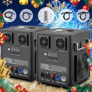 2 PIEZAS 700W DMX máquina de chispa fría máquina de fuegos artificiales interiores etapa 6,6-9,8 pies llama - Imagen 1 de 11