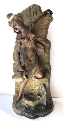 Auguste Moreau (französisch, 1834–1917) Bronze Messing signierte Skulptur 19.... - Bild 1 von 4