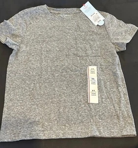 Boys' Short Sleeve Heathered T-Shirt - Cat & Jack™ Gray XS 4/5 New - Picture 1 of 3