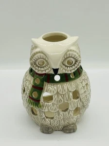 Christmas Owl Tea Light Holder - Picture 1 of 7