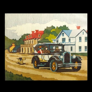 Something Special Longstitch Needlepoint Kit - 20x16 Oldtimer Auto Landstraße - Bild 1 von 4