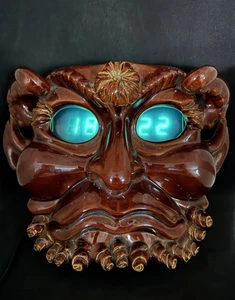 Röhren Wanduhr Satyr Keramik Maske selten UdSSR Majolika - Bild 1 von 20