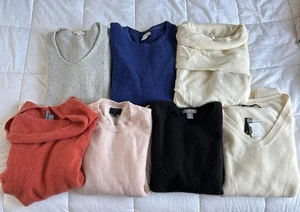 Recycle Upcycle Craftings Cashmere Sweater Cutters Fabric Lot of 7 - Picture 1 of 21