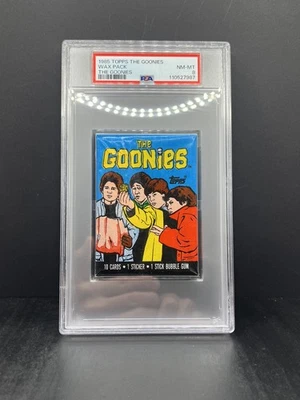 1985 Topps The Goonies Wax Pack PSA 8 - Image 1 of 2