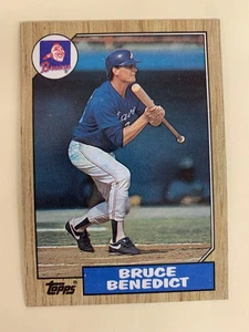 1987 Topps Baseball BRUCE BENEDICT FROM VENDING # 186 - Picture 1 of 2