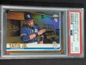2019 Topps Chrome #410 Fernando Tatis Jr Gold Refractor #/50 MINT PSA 9 RC - Picture 1 of 2